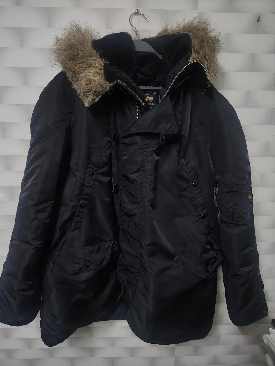 ALPHA INDUSTRIES N-3B 점퍼 블랙 L 한국사이즈XL